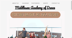 Desktop Screenshot of middlesexacademyofdance.com